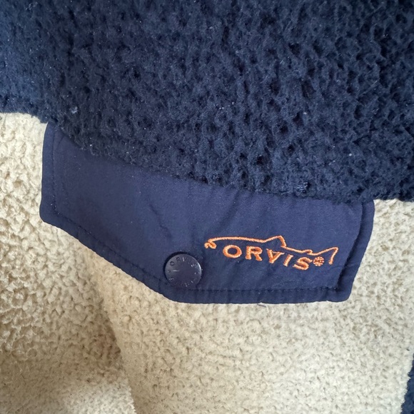 Orvis Men’s Fleece 1/4 Button Sweater Size XL - Picture 2 of 3